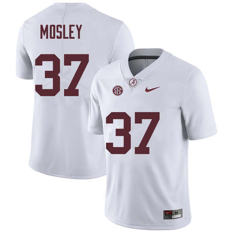 Men #37 Donavan Mosley Alabama Crimson Tide College Football Jerseys Sale-White